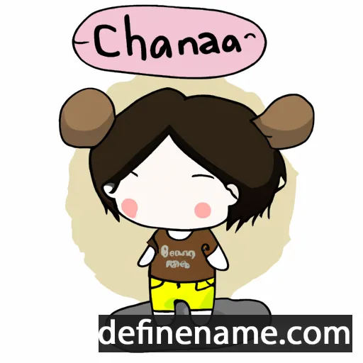 cartoon of the name Chonchanai