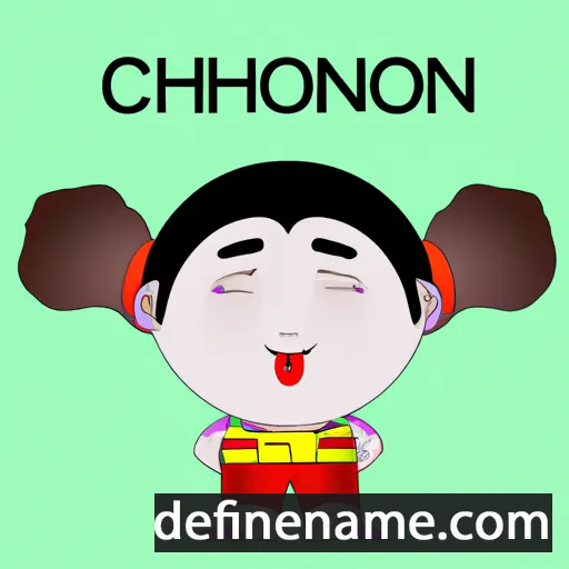 cartoon of the name Choni