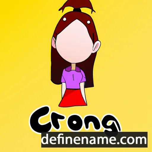 cartoon of the name Chorong