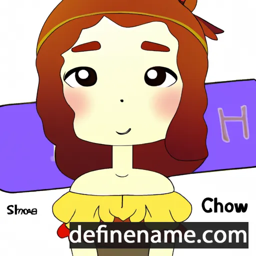 cartoon of the name Chowon