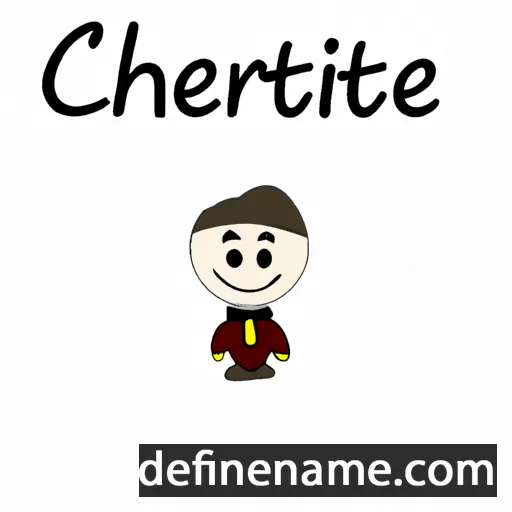 cartoon of the name Chrétien