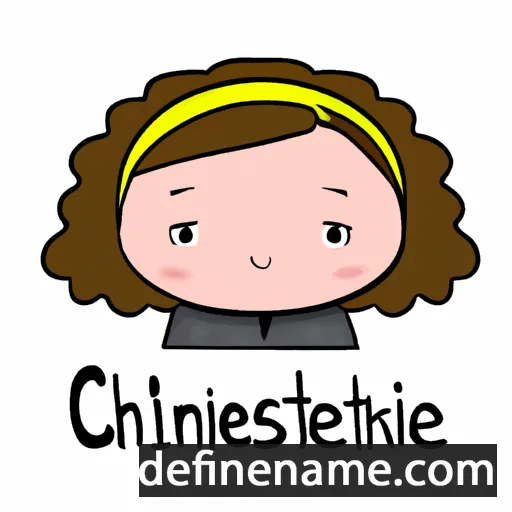 cartoon of the name Chrestienne