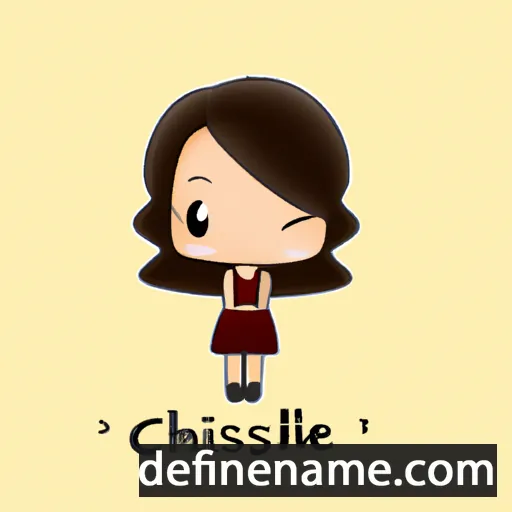 cartoon of the name Chriselle