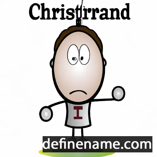 cartoon of the name Christain