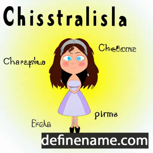 cartoon of the name Christalena