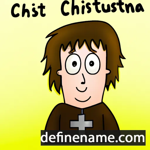 cartoon of the name Christan