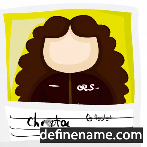 cartoon of the name Christane