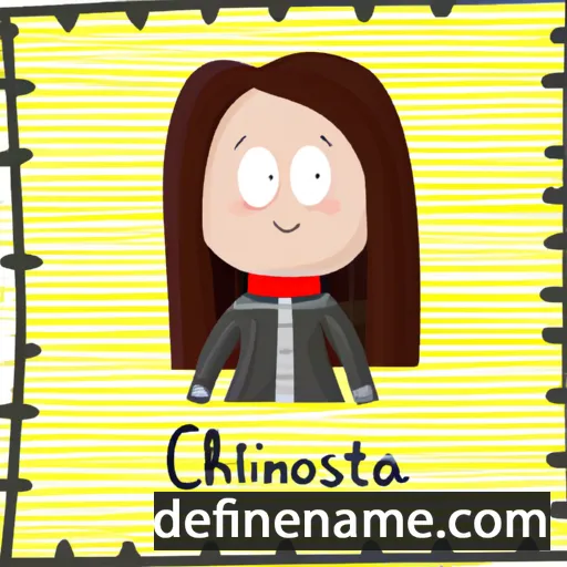 cartoon of the name Christena