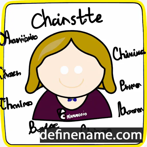 cartoon of the name Christene