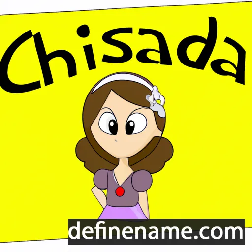 cartoon of the name Christhilda