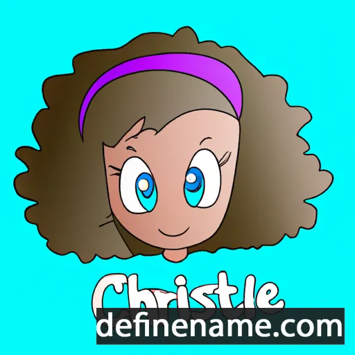 cartoon of the name Christïe