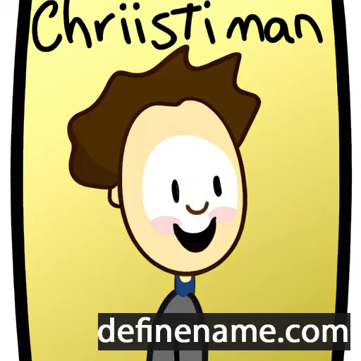 cartoon of the name Christiann