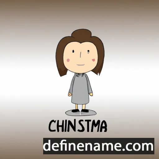 cartoon of the name Christianna