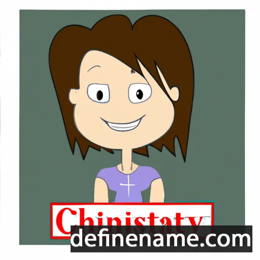 cartoon of the name Christiany