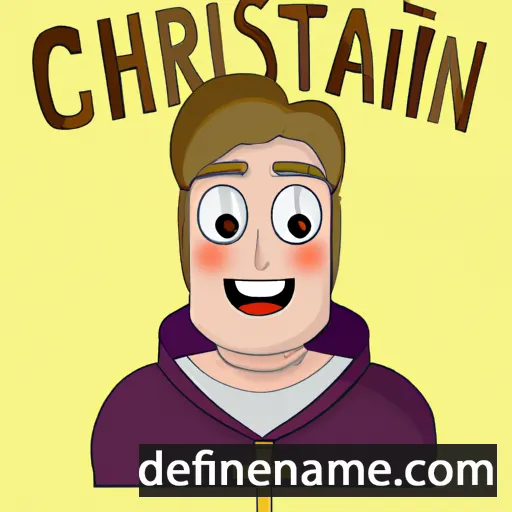 cartoon of the name Christijan