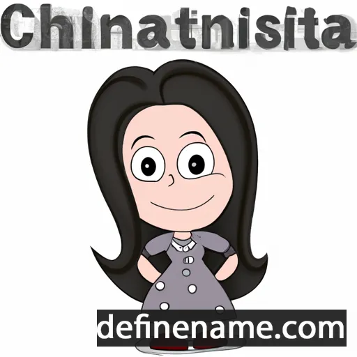 cartoon of the name Christininha