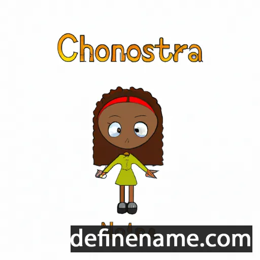 cartoon of the name Christionna