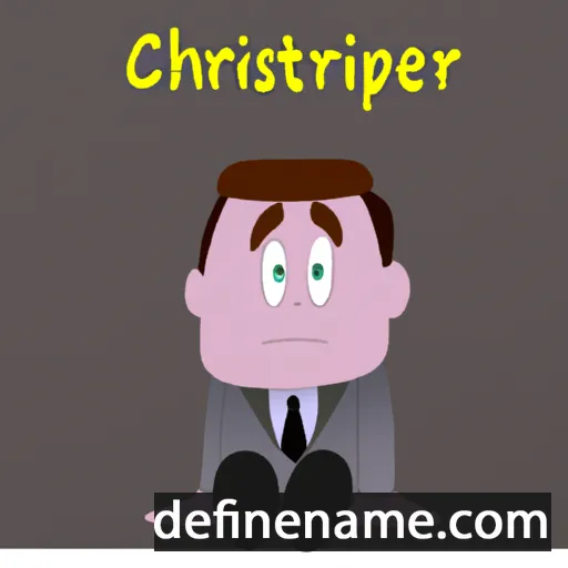 cartoon of the name Christoper