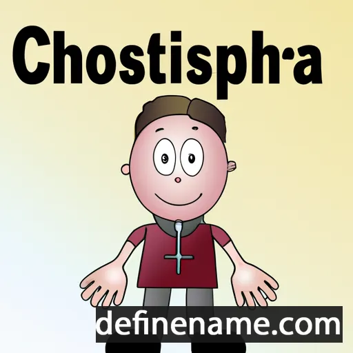 cartoon of the name Christopha