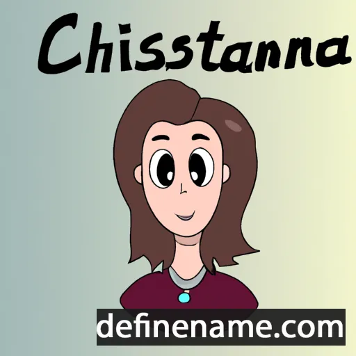 cartoon of the name Christyanna