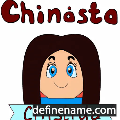 cartoon of the name Christyna