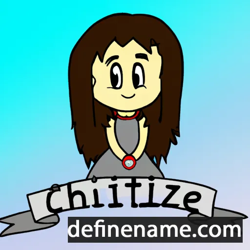 cartoon of the name Chriztie