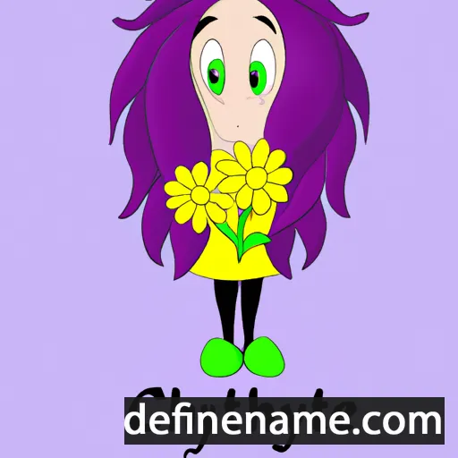 cartoon of the name Chrysanthème