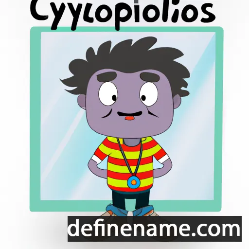 cartoon of the name Chrysologos