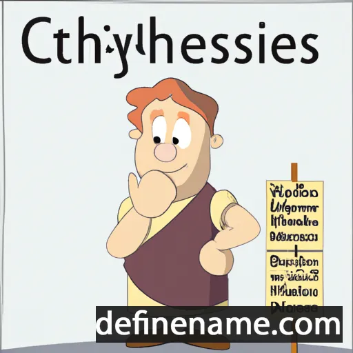 Chrysosthenes cartoon