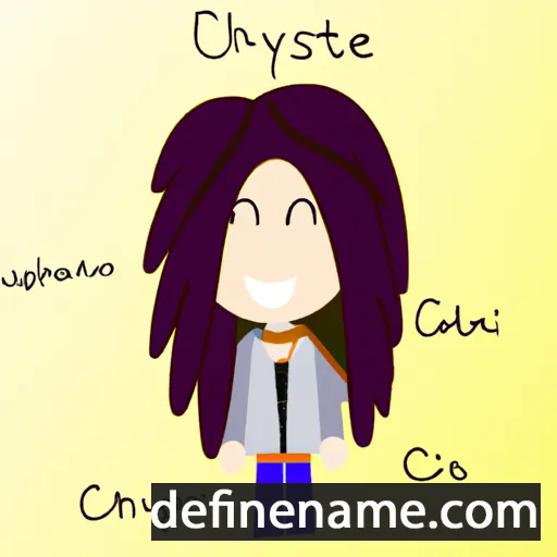 cartoon of the name Chrysti