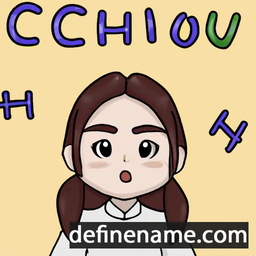 cartoon of the name Chu-yeon