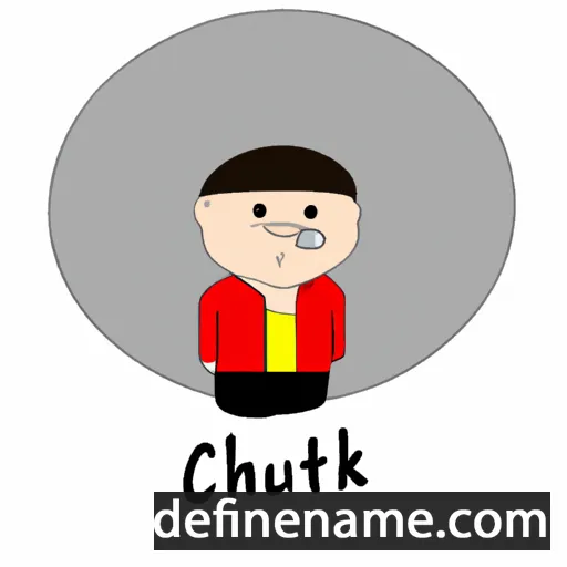 cartoon of the name Chukiat