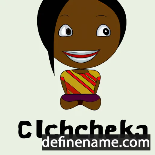 cartoon of the name Chukwucheta