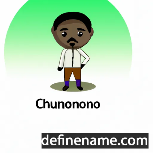 cartoon of the name Chukwunonso