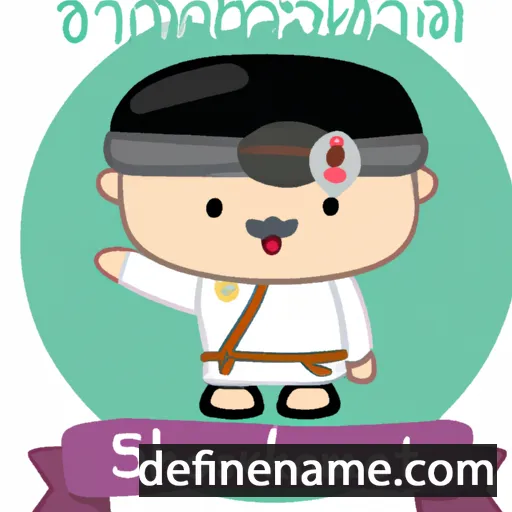 cartoon of the name Chulalongkorn