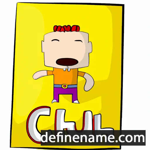 cartoon of the name Chulián