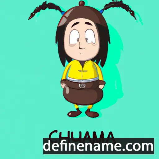 cartoon of the name Chumana