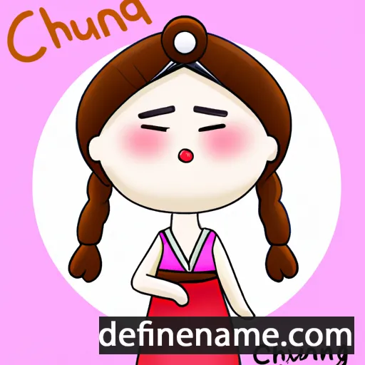 cartoon of the name Chun-hyang