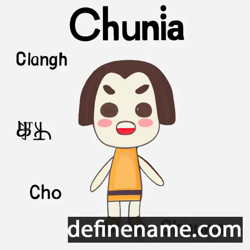 cartoon of the name Chunhua