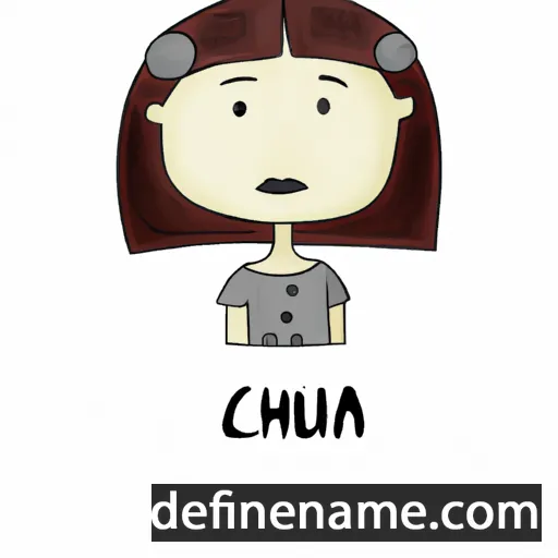 cartoon of the name Chunia