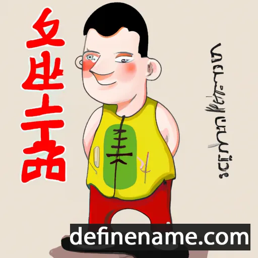 cartoon of the name Chunjian