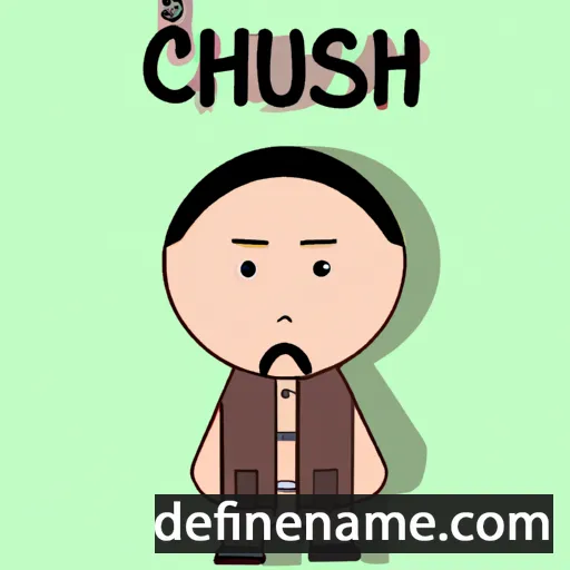 cartoon of the name Chushan