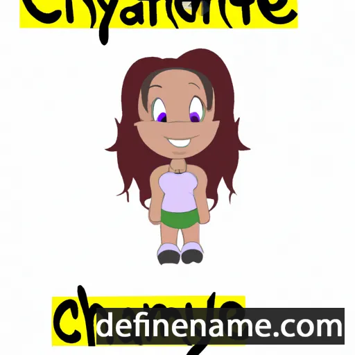 cartoon of the name Chyanne