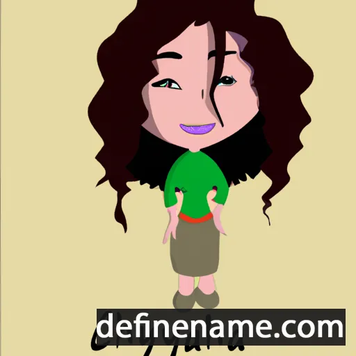 cartoon of the name Chynara