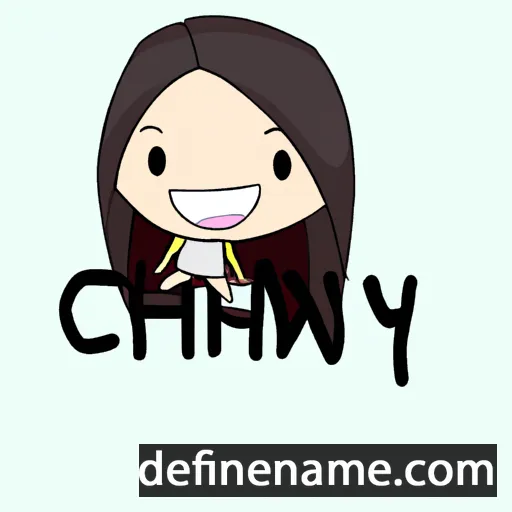 cartoon of the name Chynn