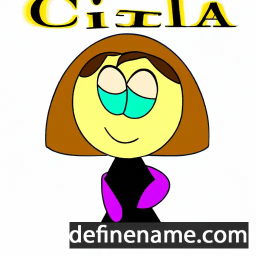 cartoon of the name Cia