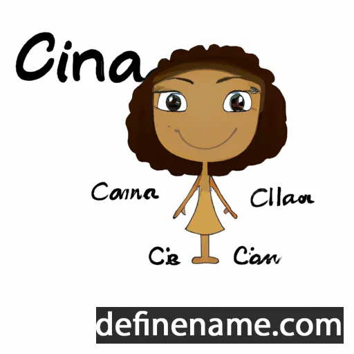 cartoon of the name Ciana