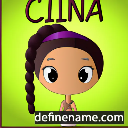 cartoon of the name Cianna