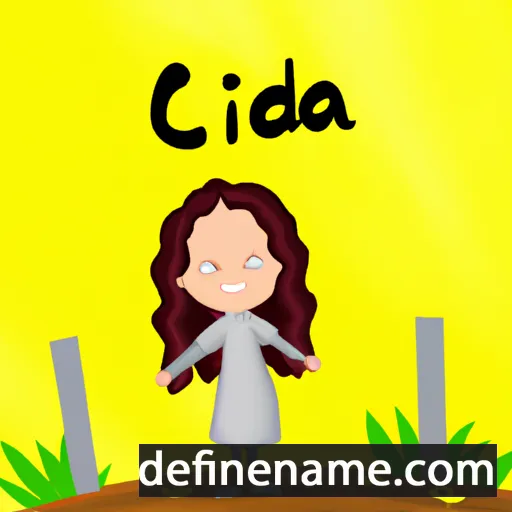 cartoon of the name Cidália