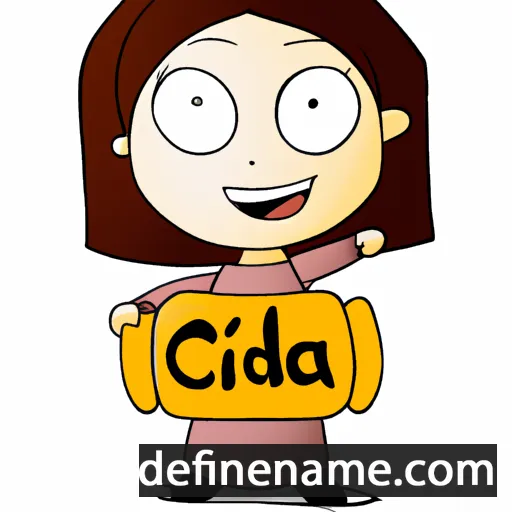 cartoon of the name Cida